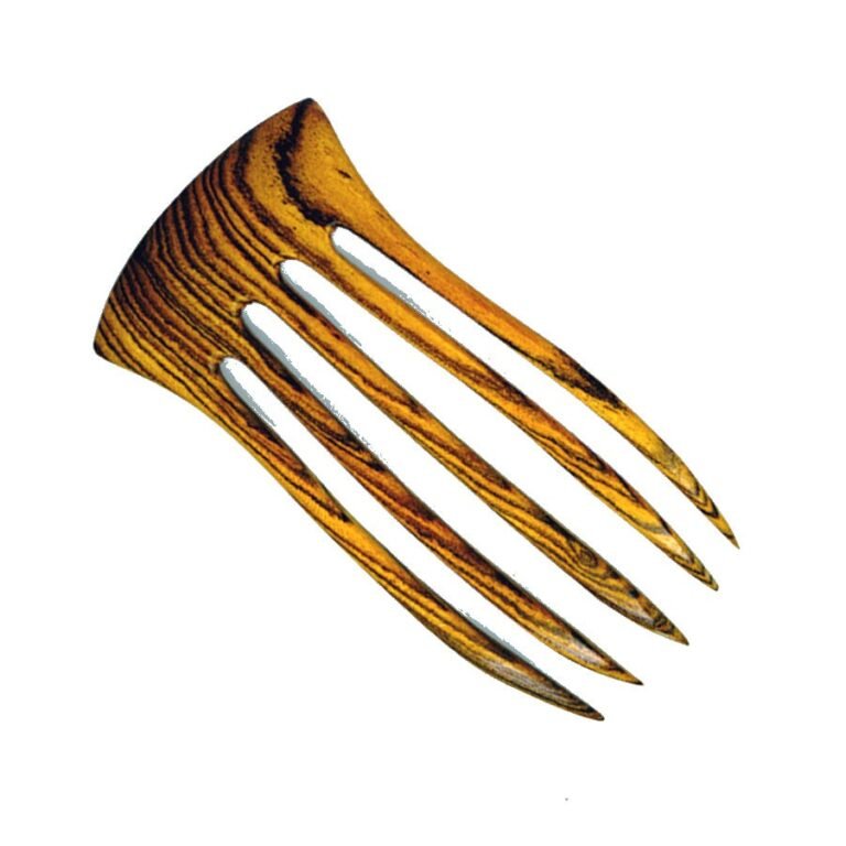 Corvus five prong wooden hair fork by Designs by Baerreis
