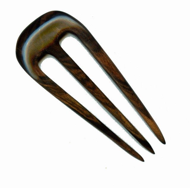 Dew Drop wooden hair fork by Designs by Baerreis