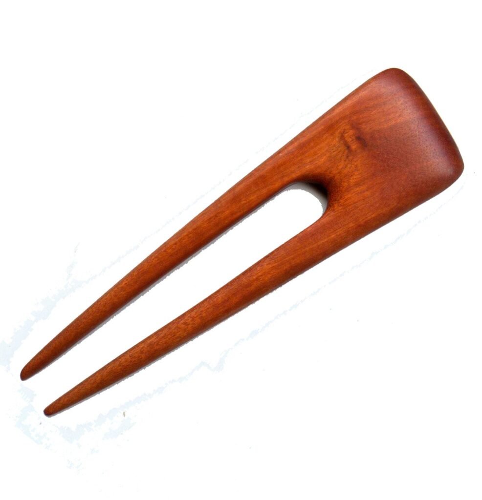 Flair, Too two prong wooden hair fork by Designs by Baerreis